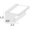 Cornice in plastica argento 20,0 x20,0 cm S45FD