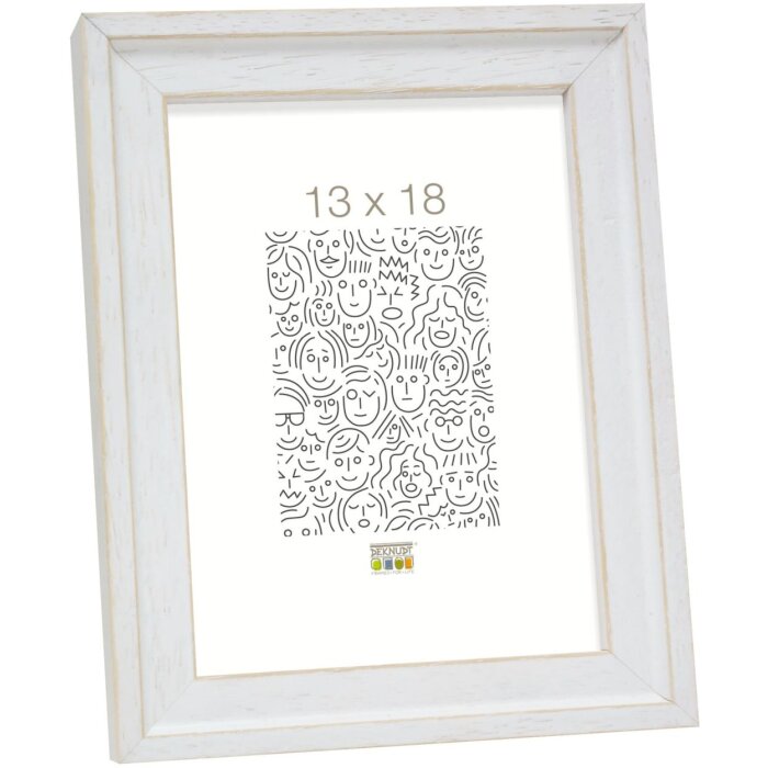 Cornice in legno bianco 13,0 x18,0 cm S45ES