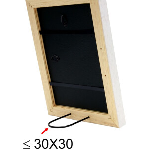 Cornice in legno Deknudt S45ES bianco 30x40 cm