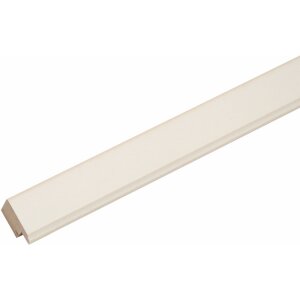 Cornice in legno Deknudt S45DK bianco 20x20 cm