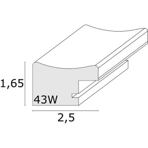 Cornice in plastica bianca 15,0 x20,0 cm S43WK