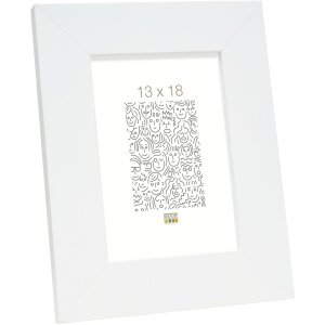 Cornice per quadri in legno bianco 30,0 x45,0 cm S43BK