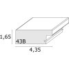 Cornice in legno bronzo 18,0 x24,0 cm S43BD