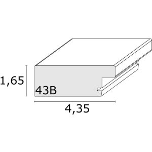 Cornice in legno argentato 20,0 x20,0 cm S43BD