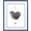 Cornice di legno S43AM6 blu 15x20 cm (10x15 cm)