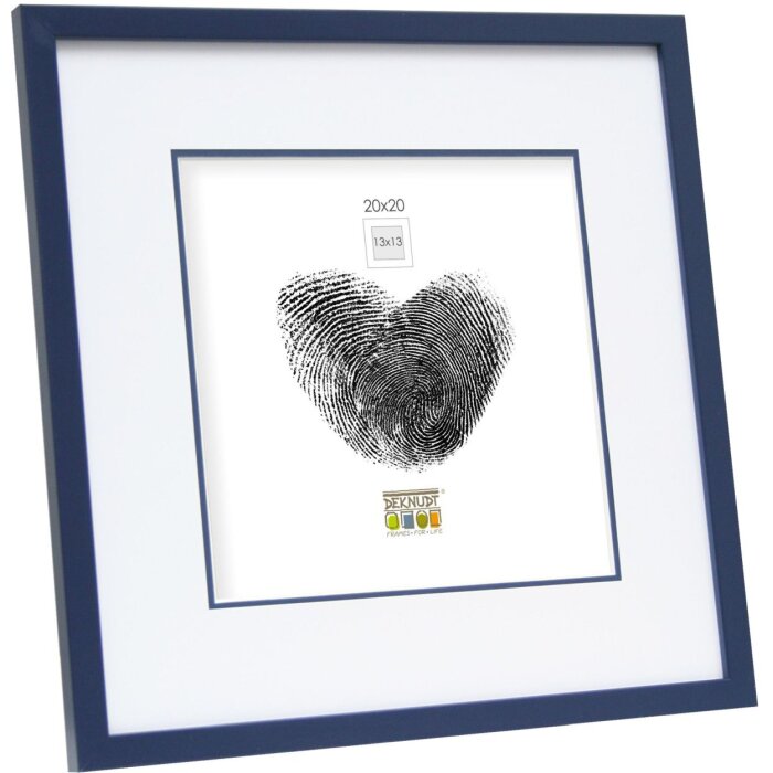 Cornice di legno S43AM6 blu 30x30 cm (20x20 cm)