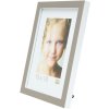 Cornice per quadri in legno grigio-bianco 18,0 x24,0 cm S43AL