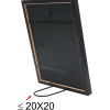 Cornice di legno S43AK2 nero 24x30 cm (18x24 cm)