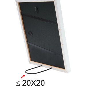 Cornice di legno S43AK1 bianco 20x20 cm (13x13 cm)