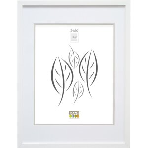 Cornice di legno S43AK1 bianco 40x50 cm (30x40 cm)
