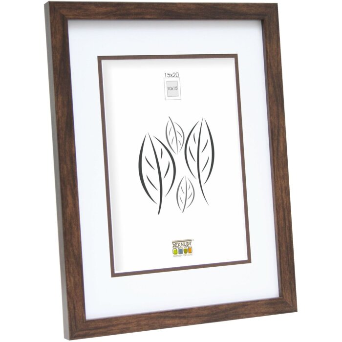Cornice di legno S43AH3 marrone 20x20 cm (13x13 cm)