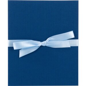Goldbuch Cartella Leporello Linen blu 10 foto 13x18 cm