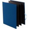 Goldbuch Cartella Leporello Linen blu 10 foto 13x18 cm