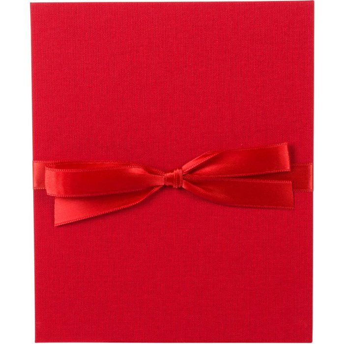 Goldbuch Leporello Cartella Linum lino rosso 10 foto 13x18 cm