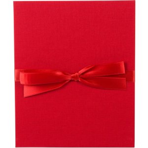 Goldbuch Leporello Cartella Linum lino rosso 10 foto...