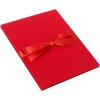 Goldbuch Leporello Cartella Linum lino rosso 10 foto 13x18 cm