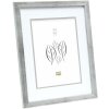 S43AD1P1 Cornice di legno argento 30x40 cm passe-partout