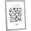 Cornice di legno S43AD1 argento 20x20 cm