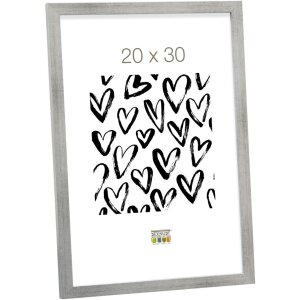 Cornice di legno S43AD1 argento 18x24 cm