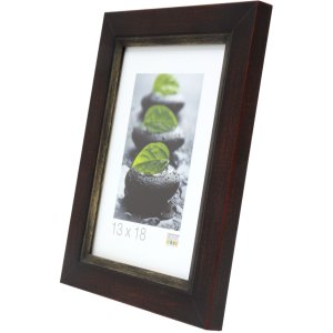 Cornice in legno nero-marrone 13,0 x18,0 cm S42LF