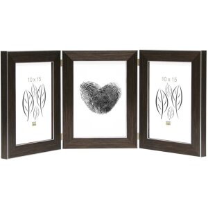 Cornice tripla S41VK3 marrone 3 foto 10x15 cm formato...