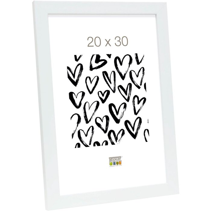 Cornice in plastica Deknudt S41VH1 bianco 9x13 cm