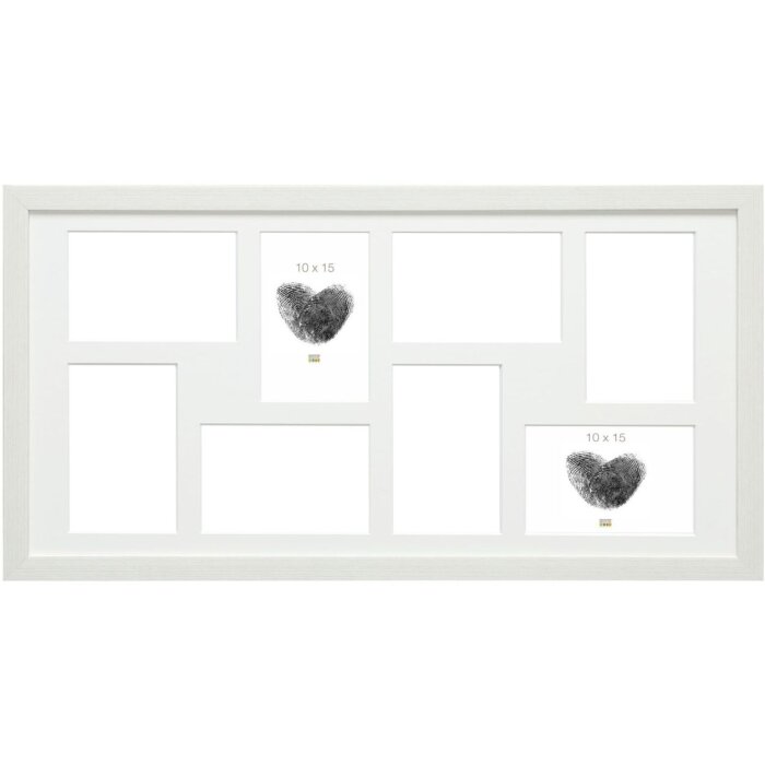 Cornice S41VF1P bianca 8 foto 10x15 cm