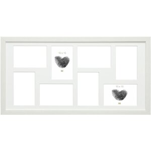 Cornice S41VF1P bianca 8 foto 10x15 cm