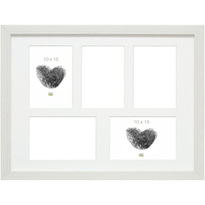 Cornice S41VF1P bianca 5 foto 10x15 cm