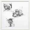 Lavagna magnetica S41VF1M bianca 50x50 cm