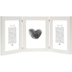 Cornice tripla S41VF1H bianca 3 foto 10x15 cm formato...