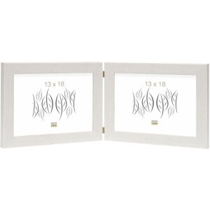 Cornice doppia S41VF1H bianca 2 foto 15x20 cm formato...