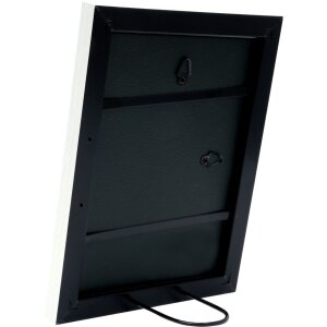 Cornice con scomparto per testo in plastica bianca 9,0 x9,0 cm