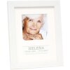 Cornice con scomparto per testo in plastica bianca 9,0 x9,0 cm