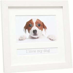 Cornice per animali 10x15 cm Cane bianco