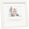 Telaio per animali Deknudt Gatto 10x15 cm bianco