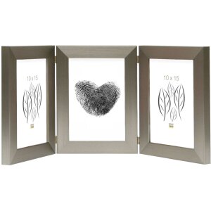 Cornice tripla S41VD1 argento 3 foto 13x18 cm formato...