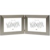 Cornice doppia S41VD1 argento 2 foto 10x15 cm formato orizzontale