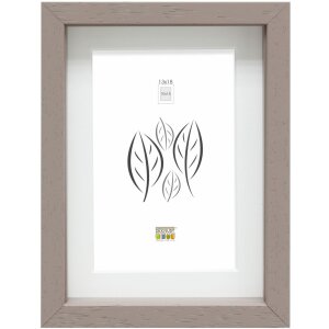 Cornice con passe-partout in legno tortora 20,0 x30,0...