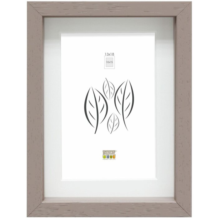 Cornice con passe-partout in legno tortora 40,0 x50,0 cm;30,0 x40,0 cm S223K