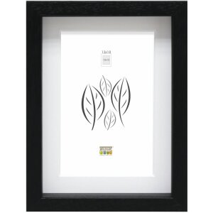 Cornice con passe-partout in legno nero 13,0 x18,0...