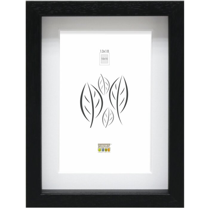 Cornice con passe-partout in legno nero 50,0 x70,0 cm;40,0 x60,0 cm S223K