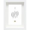 Cornice con passepartout legno bianco 13,0 x18,0 cm;10,0 x15,0 cm s223k
