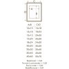 Cornice con passepartout legno bianco 13,0 x18,0 cm;10,0 x15,0 cm s223k