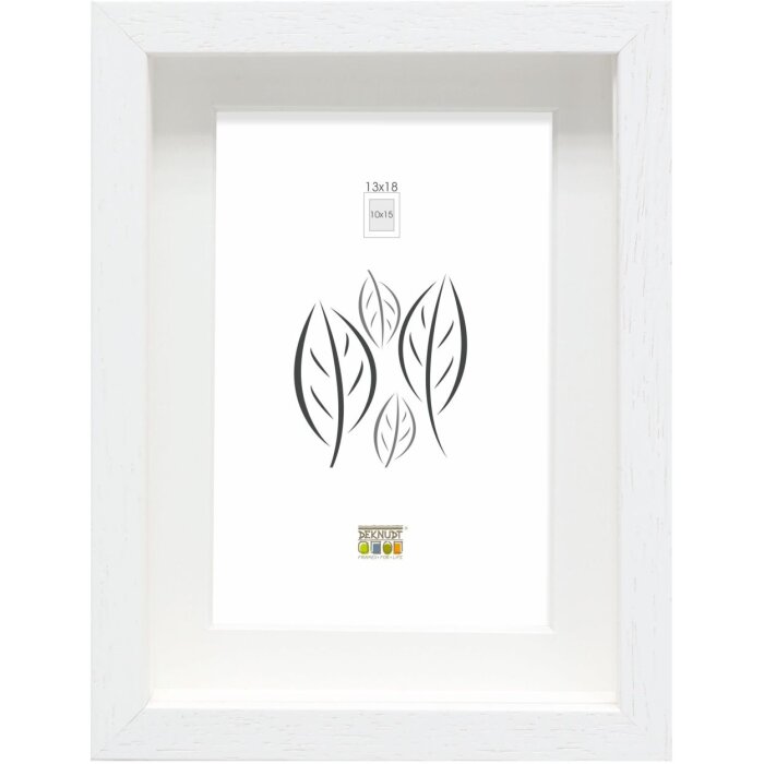 Cornice con passepartout in legno bianco 30,0 x40,0 cm;20,0 x30,0 cm S223K