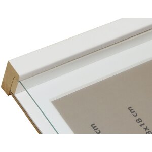 Cornice con passepartout in legno bianco 30,0 x40,0 cm;20,0 x30,0 cm S223K