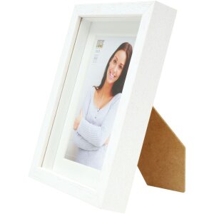 Cornice con passepartout in legno bianco 30,0 x40,0 cm;20,0 x30,0 cm S223K