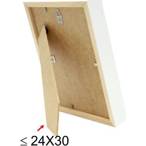 Cornice con passepartout in legno bianco 30,0 x40,0 cm;20,0 x30,0 cm S223K