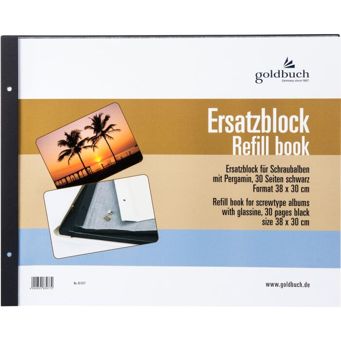 Goldbuch Tampone di ricambio 38x30 cm 30 pagine nere