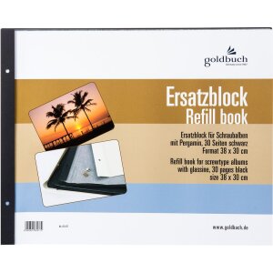 Goldbuch Tampone di ricambio 38x30 cm 30 pagine nere